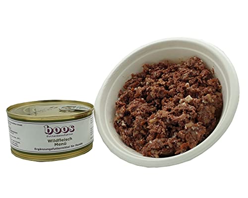 6 Stück (Dosen) Boos Wildfleisch Menü 300 g von Boos