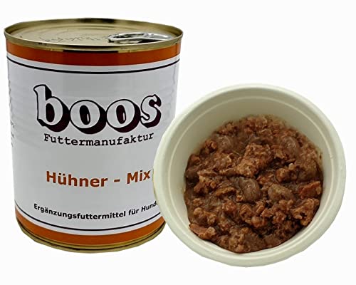 6 Stück (Dosen) Boos Hühner Mix 800g von Boos
