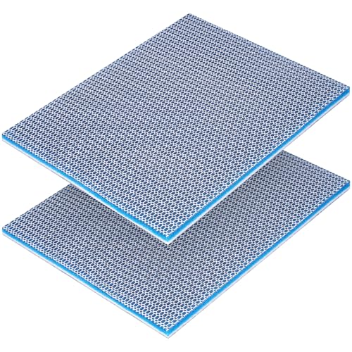 Aquarium-Filter-Medien-Schwamm-Pad, mehrschichtige Schaumstoff-Filterwatte für Aquarium-Filterzubehör (40 x 30 x 1,5 cm, 2 Stück) von Borlech