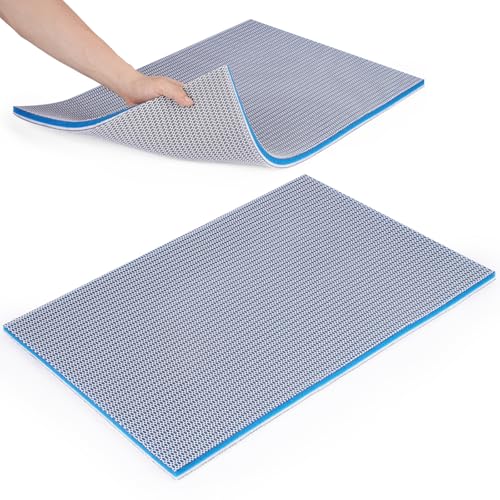 Aquarium-Filter-Medien-Schwamm-Pad, mehrschichtige Schaumstoff-Filterwatte für Aquarium-Filterzubehör (60 x 40 x 1,5 cm, 2 Stück) von Borlech