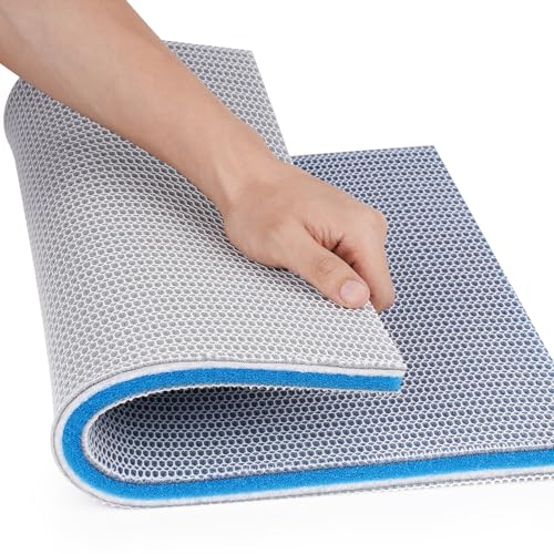 Aquarium-Filter-Medien-Schwamm-Pad, mehrschichtige Schaumstoff-Filterwatte für Aquariumfilter, Zubehör (50 x 39,9 x 1,5 cm) von Borlech