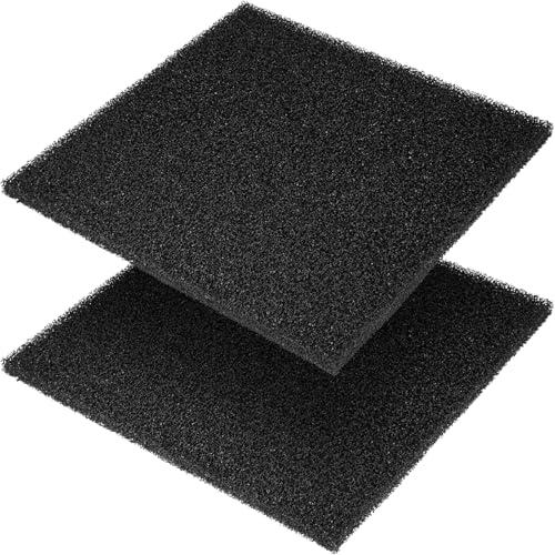 Aquarium-Filterschwamm-Pad, Filtermedien-Schaumstoffschwämme, Filterzubehör für Aquarien und Teiche (47 x 47 x 1,9 cm, 20 PPI, 2 Stück) von Borlech