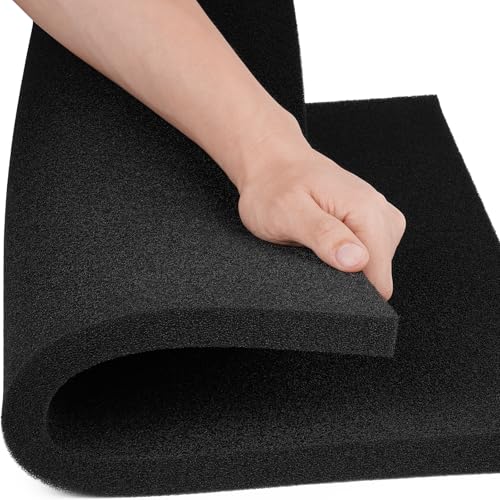 Aquarium-Filterschwamm-Pad, Filtermedien-Schaumstoffschwämme, Filterzubehör für Aquarien und Teiche (47 x 47 x 1,9 cm, 50 PPI, 1 Stück) von Borlech