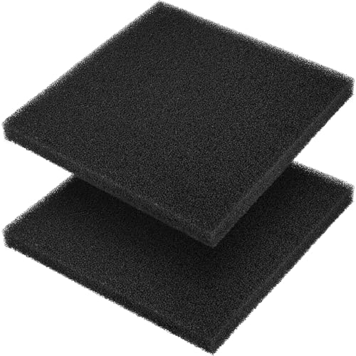 Aquarium-Filterschwamm-Pad, Filtermedien-Schaumstoffschwämme, Filterzubehör für Aquarien und Teiche (47 x 47 x 3,8 cm, 20 PPI, 2 Stück) von Borlech