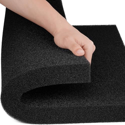 Aquarium-Filterschwamm-Pad, Filtermedien-Schaumstoffschwämme, Filterzubehör für Aquarien und Teiche (47 x 47 x 3,8 cm, 35 PPI, 1 Stück) von Borlech