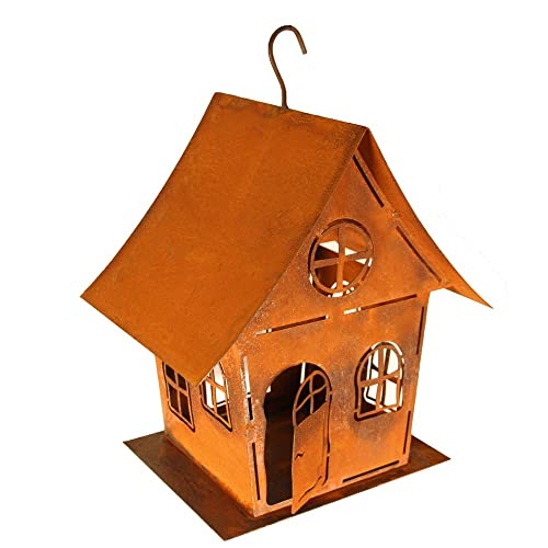 Edelrost Garten Deko Windlicht Vogelhaus Hexenhaus Gartendekoration Dekorieren rostige Dekoration Landhaus Kerzenhalter Vogelfutterhaus sehr massiv Edelrost Garten Deko Windlicht Vogelhaus Hexenhaus Gartendekoration Dekorieren rostige Dekoration Landhaus Kerzenhalter Vogelfutterhaus sehr massiv von Bornhöft