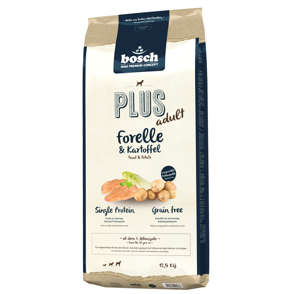 bosch Plus Forelle & Kartoffel - Sparpaket: 2 x 12,5 kg von Bosch HPC Plus