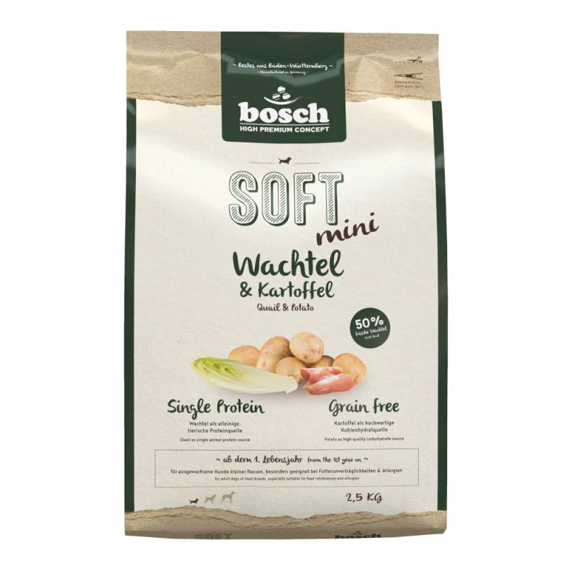 Bosch HPC Soft Mini Wachtel & Kartoffel - 2,5 kg von Bosch HPC Soft