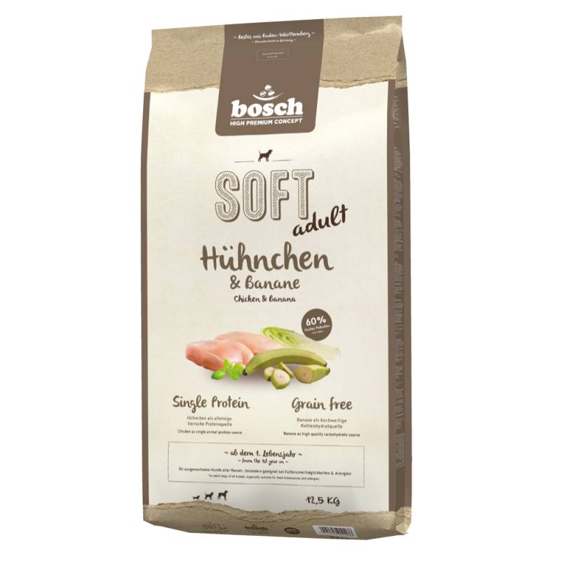 bosch Soft Sparpaket - Mixpaket I: Hühnchen & Banane + Land-Ente & Kartoffel (2 x 12,5 kg) von Bosch HPC Soft