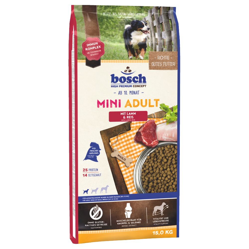 bosch Mini Adult Lamm & Reis - Sparpaket: 2 x 15 kg von Bosch High Premium concept