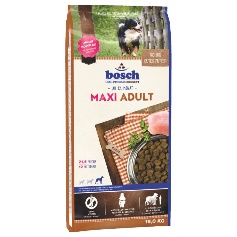 Bosch Hundefutter 2 x 15 kg Mixpaket - Adult Active / Maxi Adult von Bosch High Premium concept