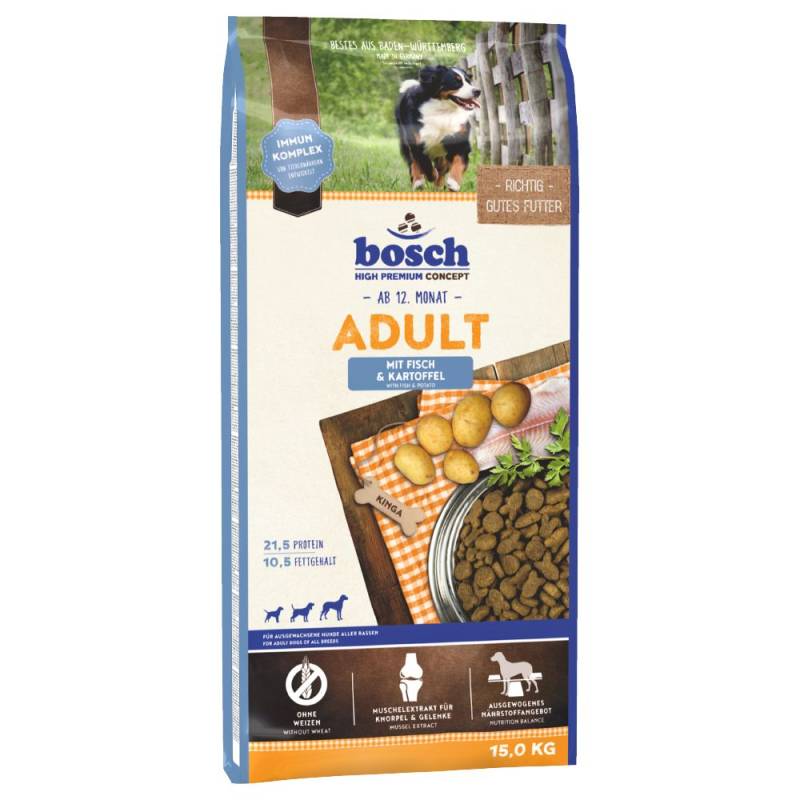 bosch Sparpaket (2 x Großgebinde) - Adult Fisch & Kartoffeln (2 x 15 kg) von Bosch High Premium concept