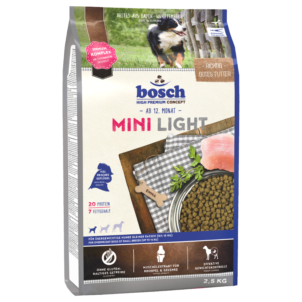 bosch Sparpaket (2 x Großgebinde) - Adult Mini Light (3 x 2,5 kg) von Bosch High Premium concept