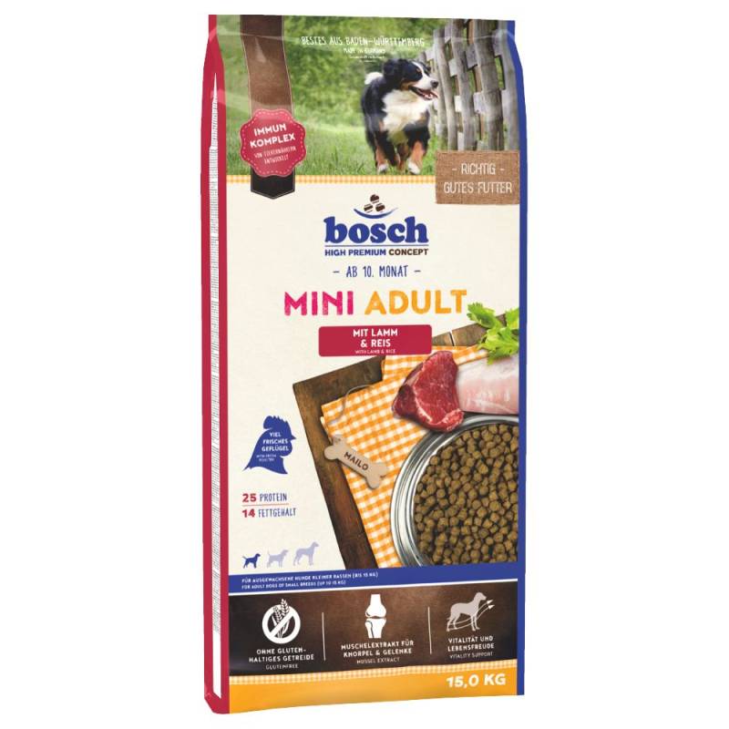 bosch Mini Adult Lamm & Reis - 15 kg von Bosch High Premium concept