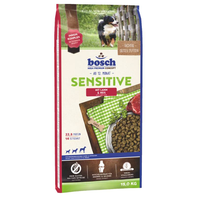 bosch Sensitive Lamm & Reis - Sparpaket: 2 x 15 kg bosch Sensitive Lamm & Reis - Sparpaket: 2 x 15 kg von Bosch High Premium concept