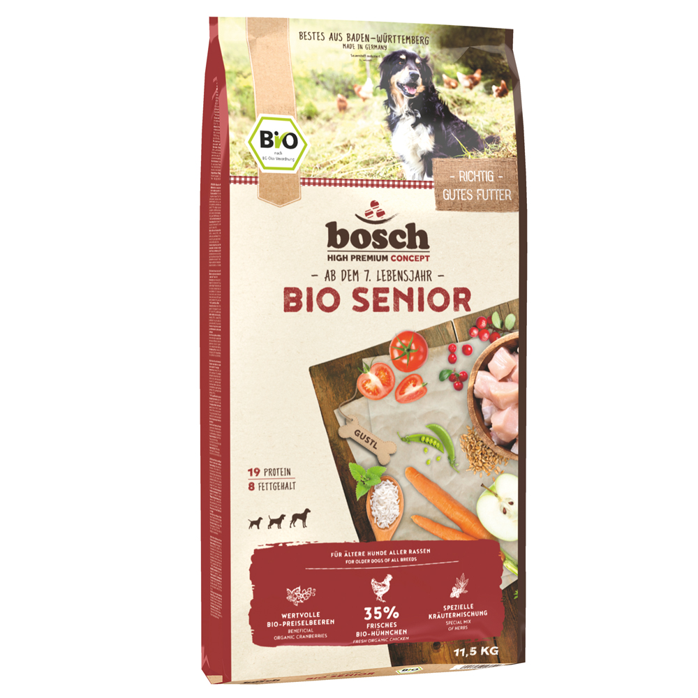 Sparpaket: 2 x 11,5 kg bosch Bio - Bio Senior von Bosch Natural Organic concept
