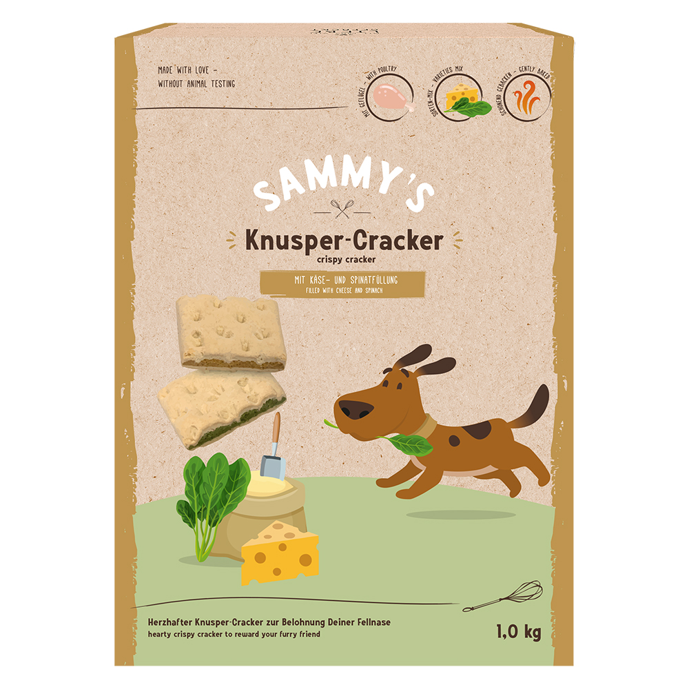 Sammy's Knusper-Cracker - Sparpaket: 5 x 1 kg Sammy's Knusper-Cracker - Sparpaket: 5 x 1 kg von Bosch Sammy`s Snack concept