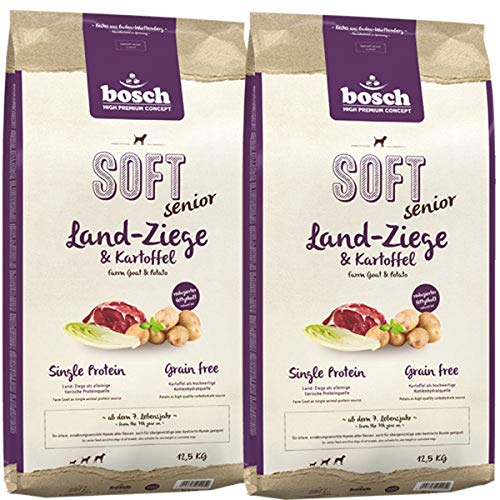 Bosch 2 x 12,5 kg Soft Senior Land-Ziege & Kartoffel von Bosch