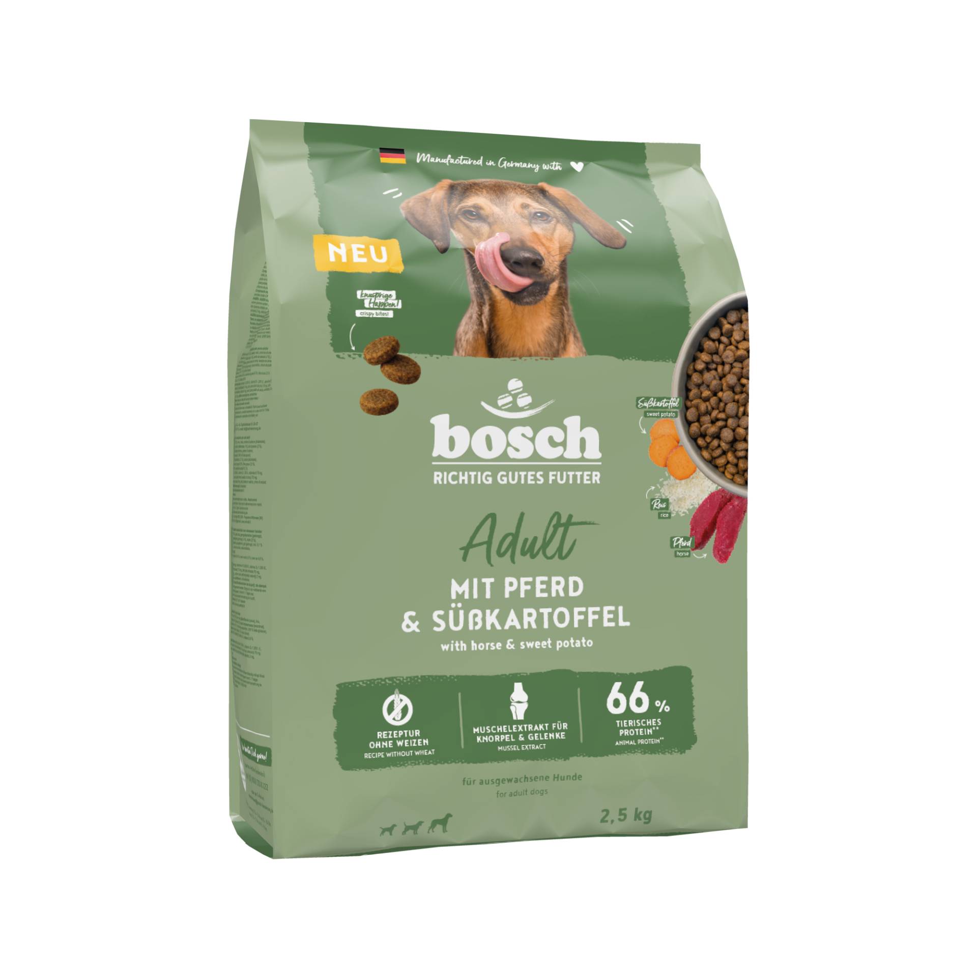 Bosch Adult Hundefutter - Pferd & Süßkartoffel - 2,5 kg Bosch Adult Hundefutter - Pferd & Süßkartoffel - 2,5 kg von Bosch