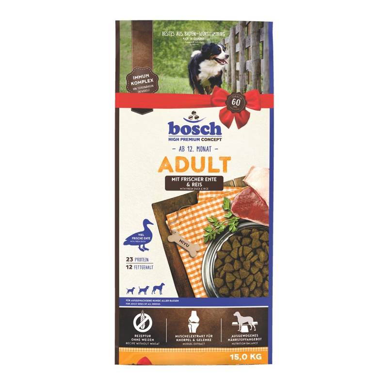 Bosch HPC Adult mit Ente & Reis 2x15kg von Bosch