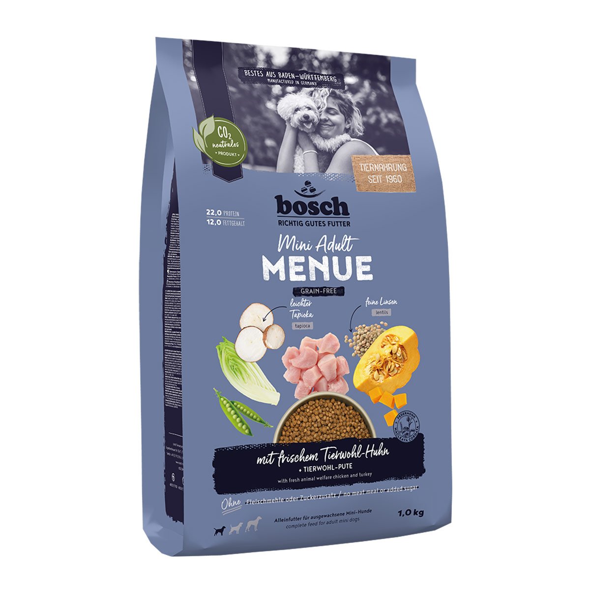 Bosch HPC MENUE Mini Adult Tierwohl-Huhn 1kg von Bosch