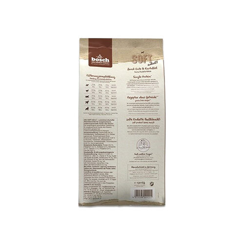 Bosch HPC Soft Adult Hundefutter - Land-Ente & Kartoffel - 2,5 kg Bosch HPC Soft Adult Hundefutter - Land-Ente & Kartoffel - 2,5 kg von Bosch