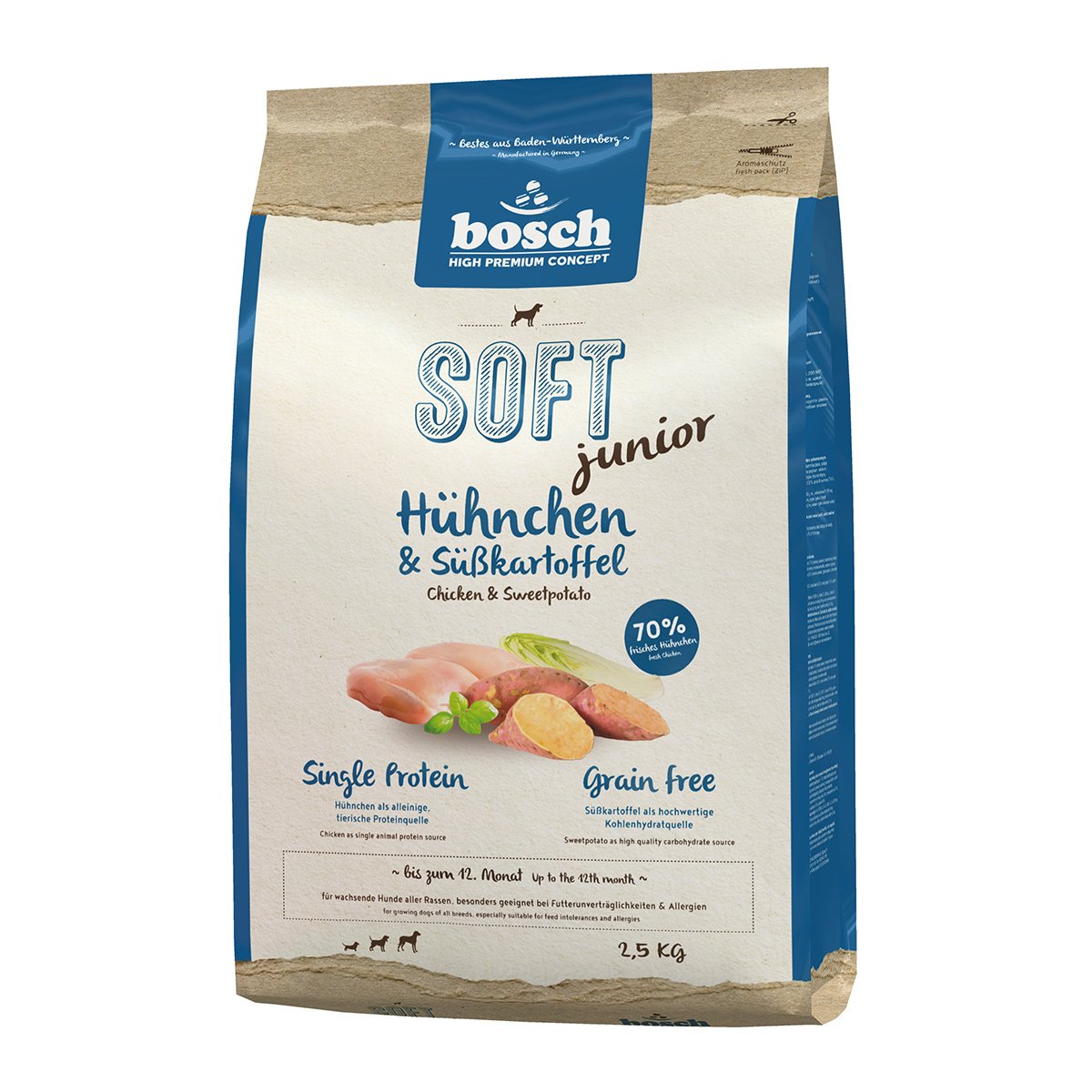 Bosch HPC Soft Junior Hühnchen + Süßkartoffel 2,5kg von Bosch