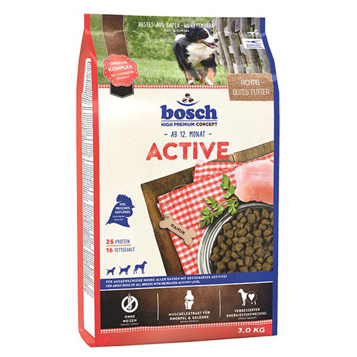 Bosch Hundefutter Active 3kg von Bosch