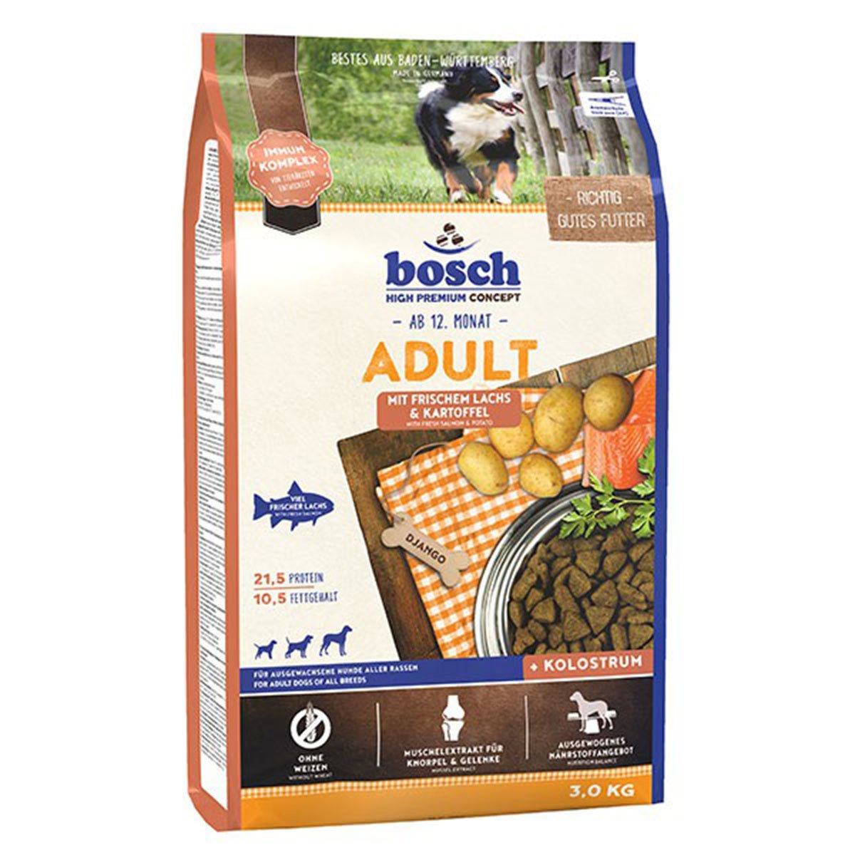 Bosch Hundefutter Adult Lachs & Kartoffel 3kg von Bosch