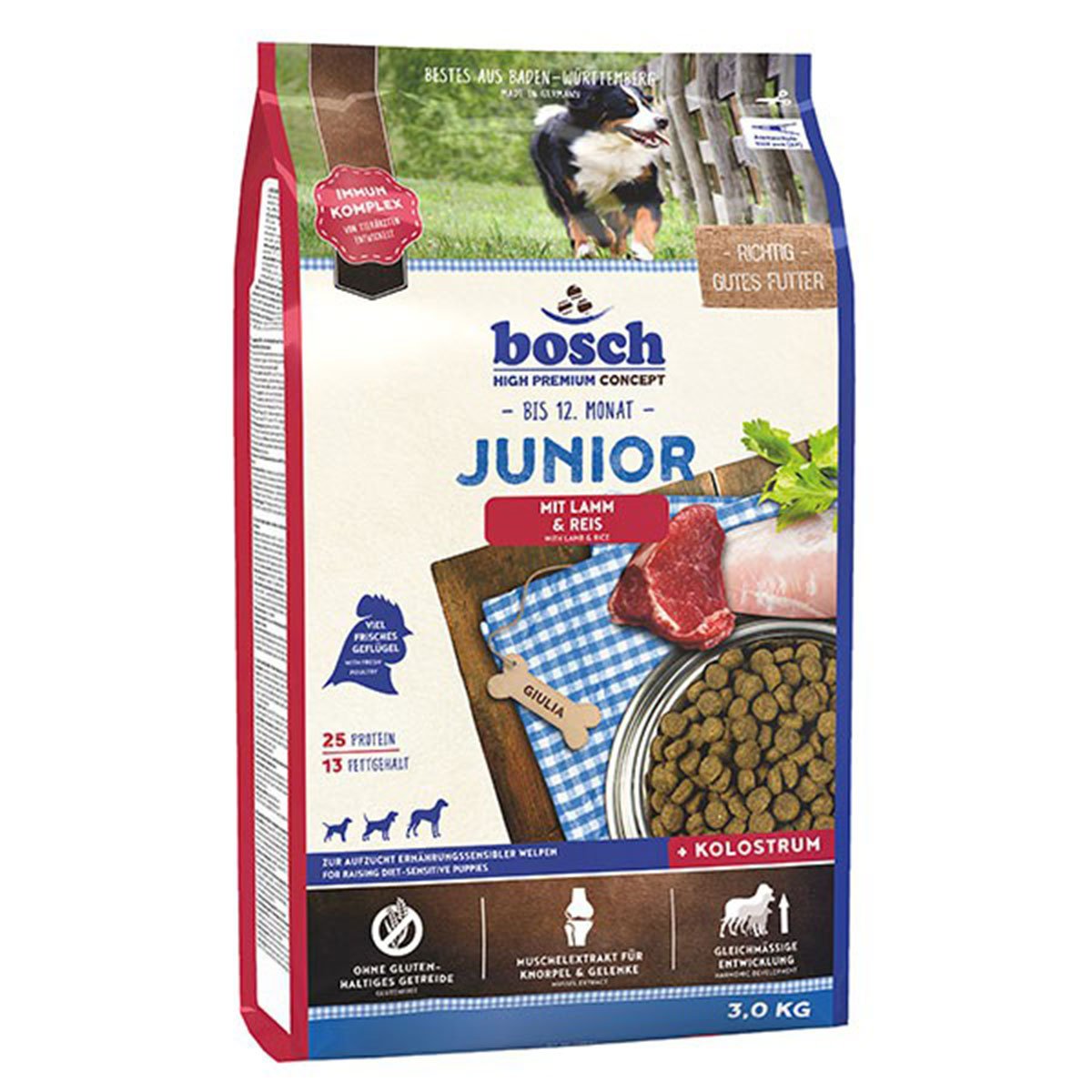 Bosch Hundefutter Junior Lamm & Reis 3kg von Bosch