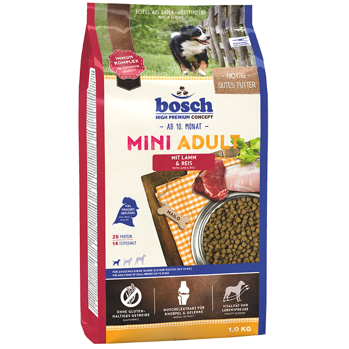 Bosch Hundefutter Mini Adult Lamm & Reis 1kg von Bosch