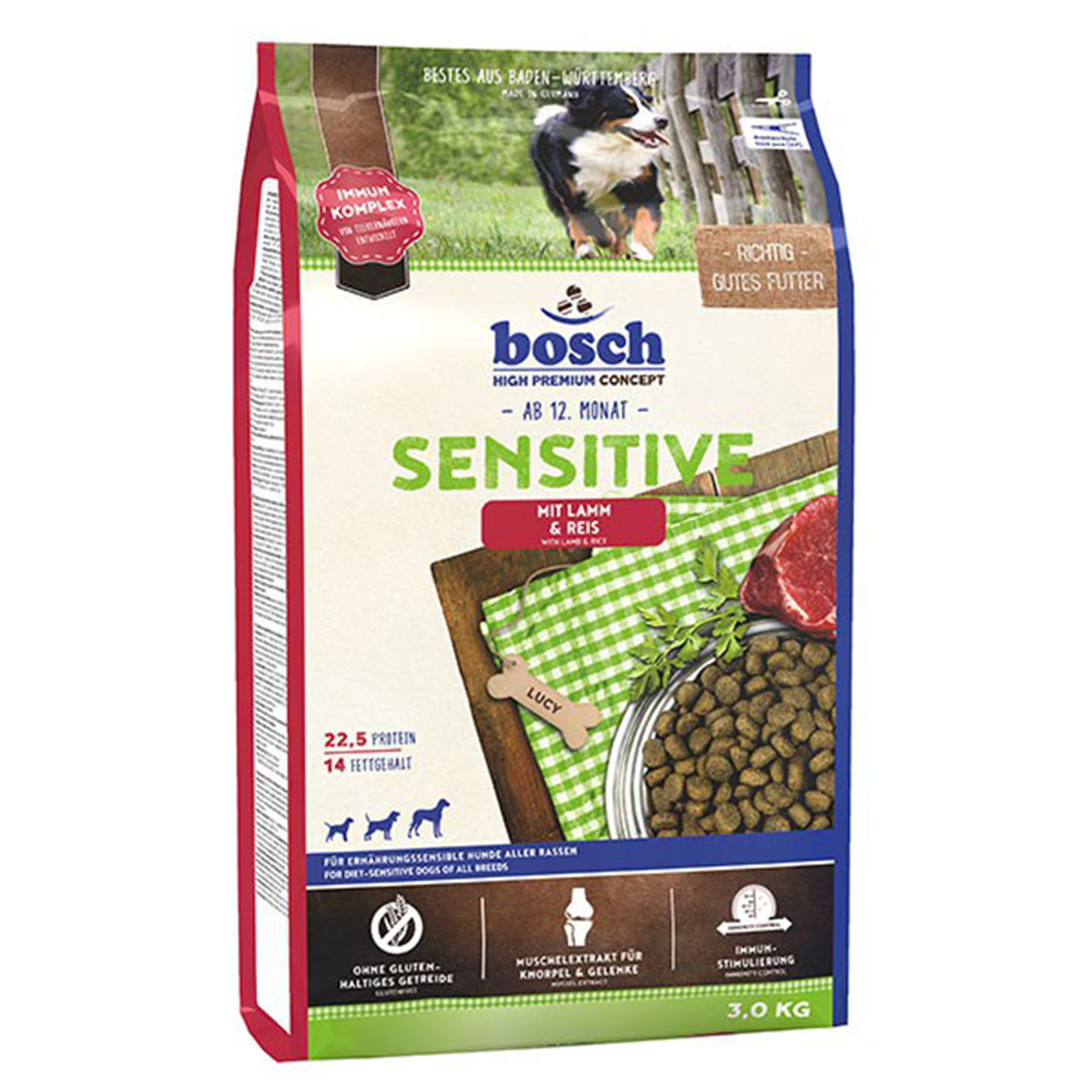 Bosch Hundefutter Sensitive Lamm & Reis 3kg von Bosch
