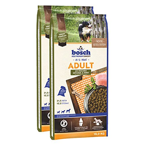 Bosch Hundefutter Verschiedene Sorten 2x15kg Geflügel & Hirse von bosch TIERNAHRUNG