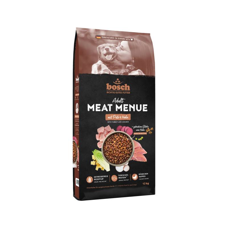 Bosch Meat Menue Adult Hundefutter - Pute & Huhn - 12 kg Bosch Meat Menue Adult Hundefutter - Pute & Huhn - 12 kg von Bosch