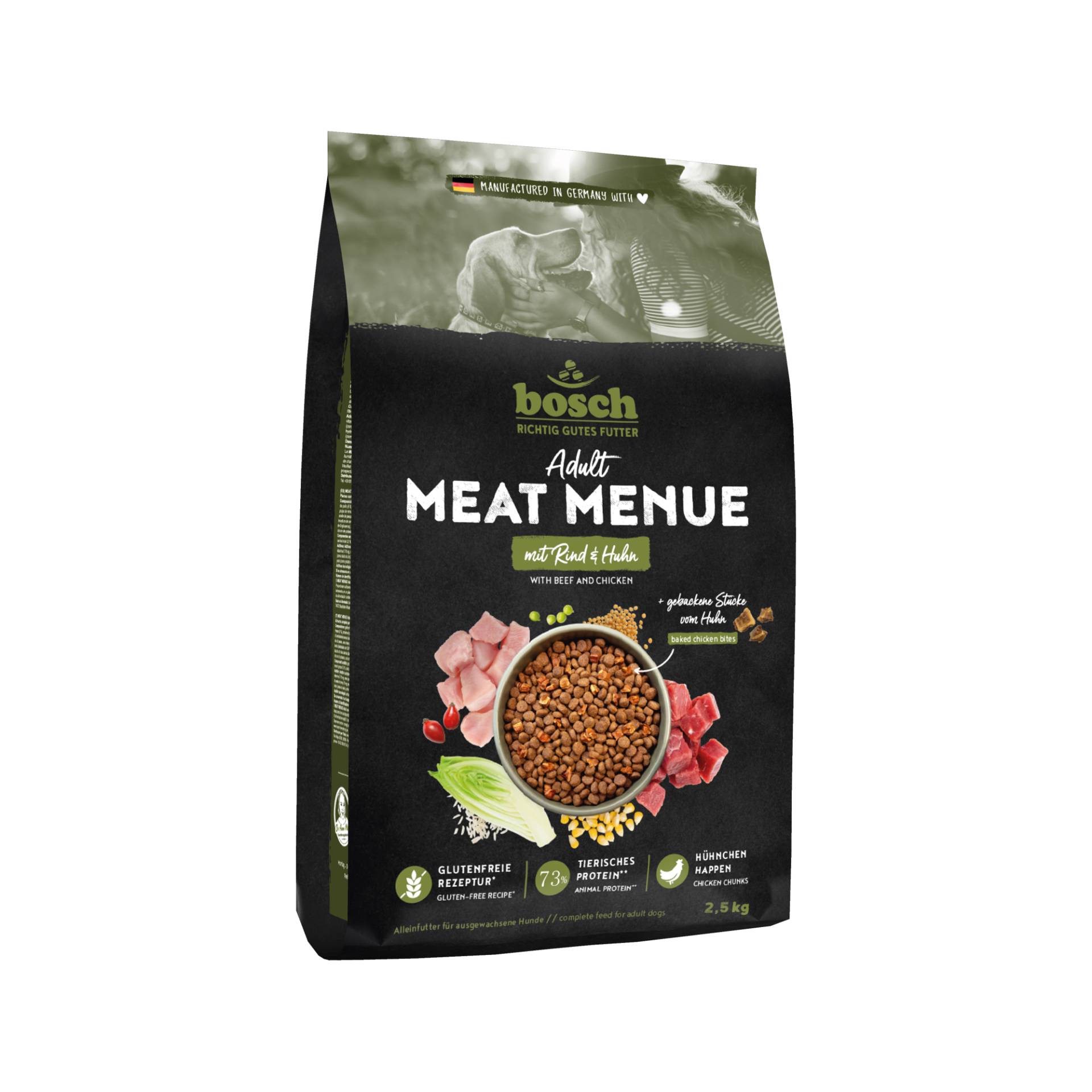 Bosch Meat Menue Adult Hundefutter - Rind & Huhn - 2,5 kg Bosch Meat Menue Adult Hundefutter - Rind & Huhn - 2,5 kg von Bosch