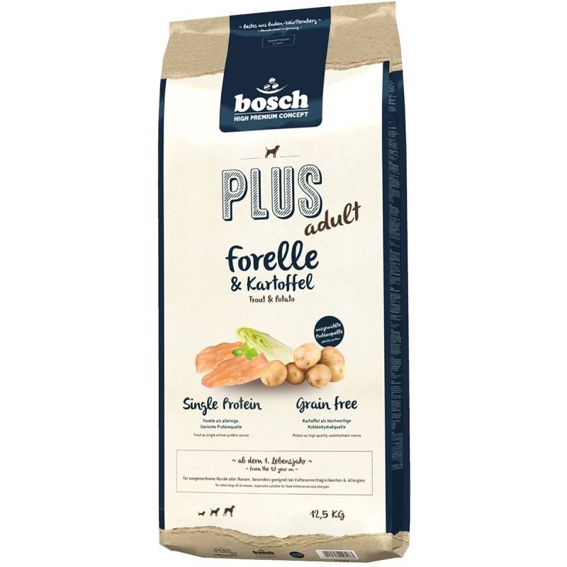 Bosch PLUS Hunde-Trockenfutter Forelle & Kartoffel 12,5kg von Bosch