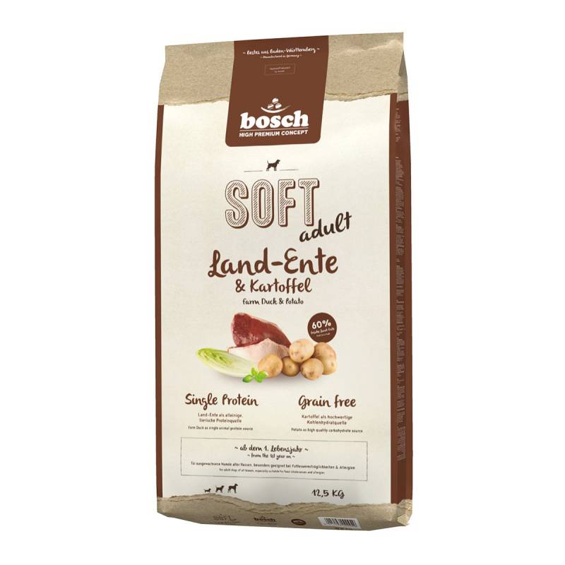 Bosch SOFT Hunde-Trockenfutter Land-Ente & Kartoffel 12,5kg von Bosch