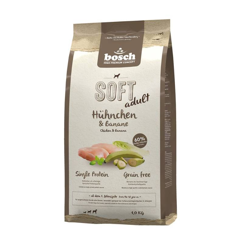 Bosch SOFT Hundefutter Hühnchen und Banane 1kg von Bosch