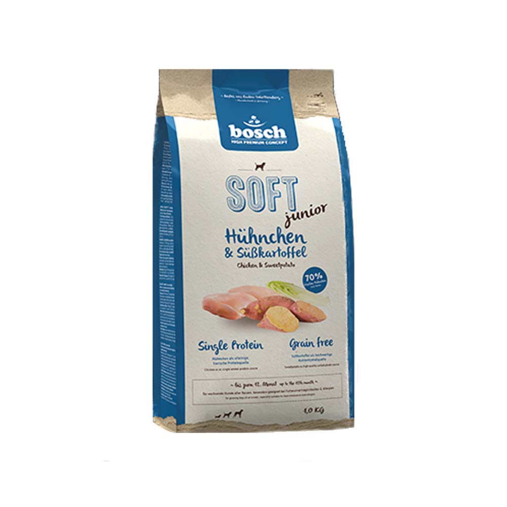 Bosch SOFT Junior Trockenfutter - Hühnchen & Süßkartoffel - 1 kg von Bosch