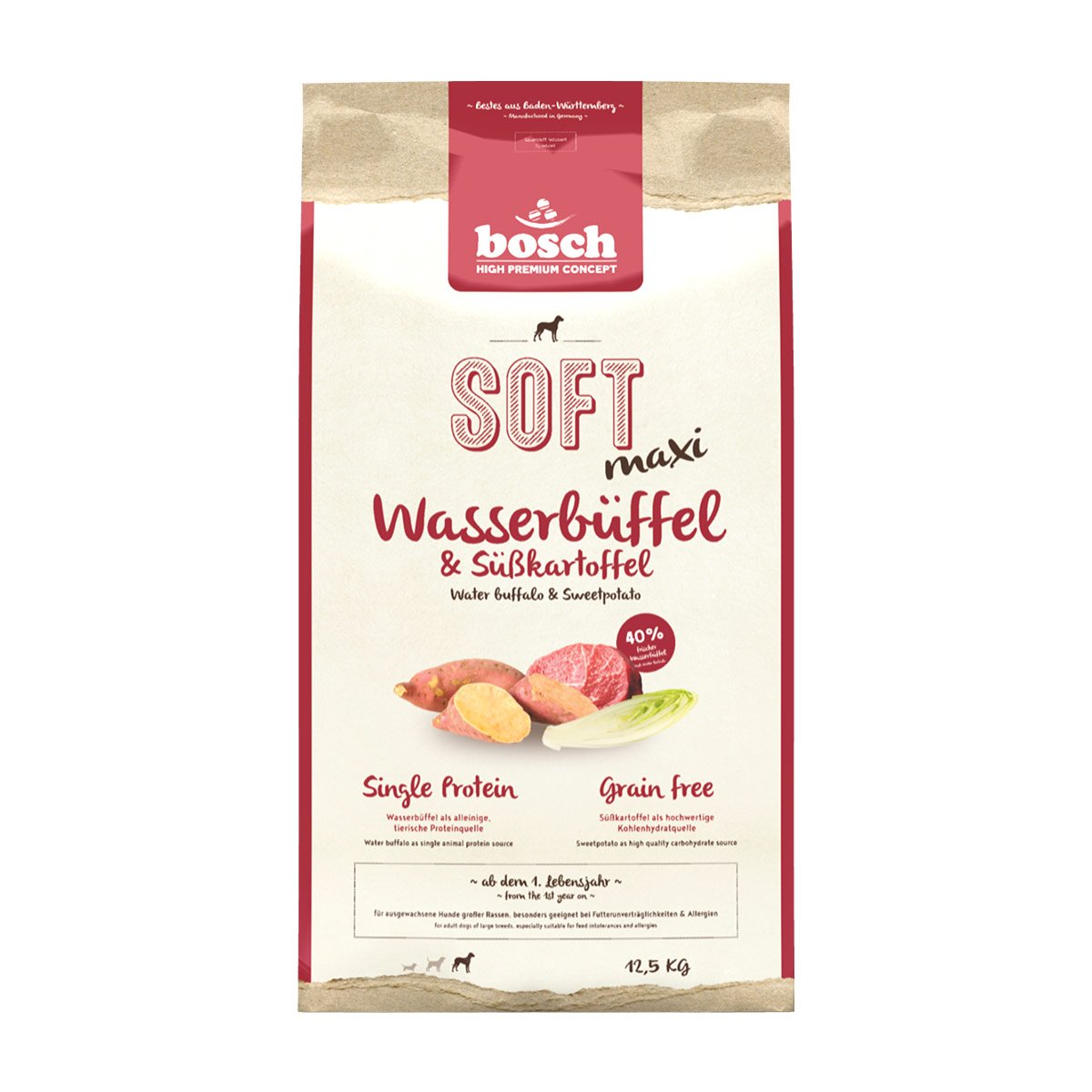 Bosch SOFT Maxi Wasserbüffel und Süßkartoffel 12,5kg von Bosch