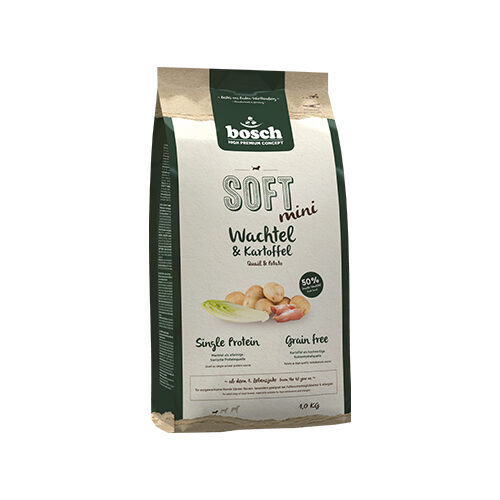 Bosch SOFT Mini Trockenfutter - Wachtel & Kartoffel - 1 kg von Bosch