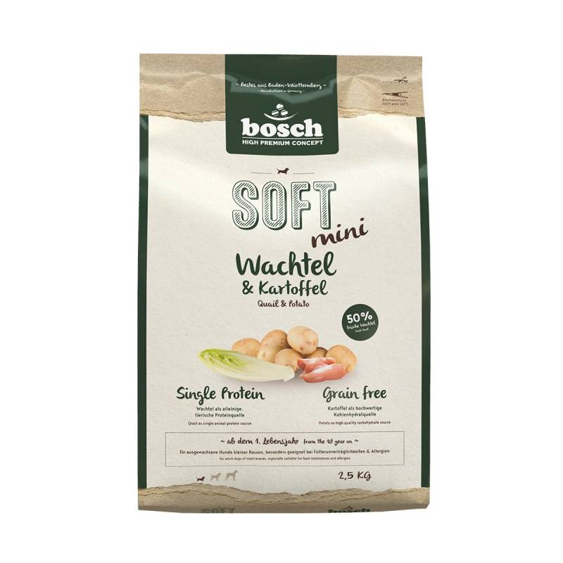 Bosch SOFT Mini Wachtel und Kartoffel 2,5kg von Bosch