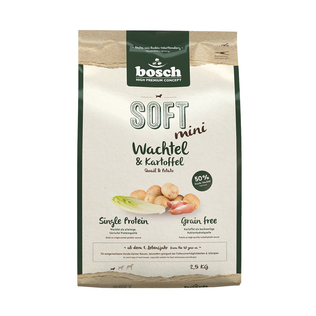 Bosch SOFT Mini Wachtel und Kartoffel 4 x 2,5kg Bosch SOFT Mini Wachtel und Kartoffel 4 x 2,5kg von Bosch
