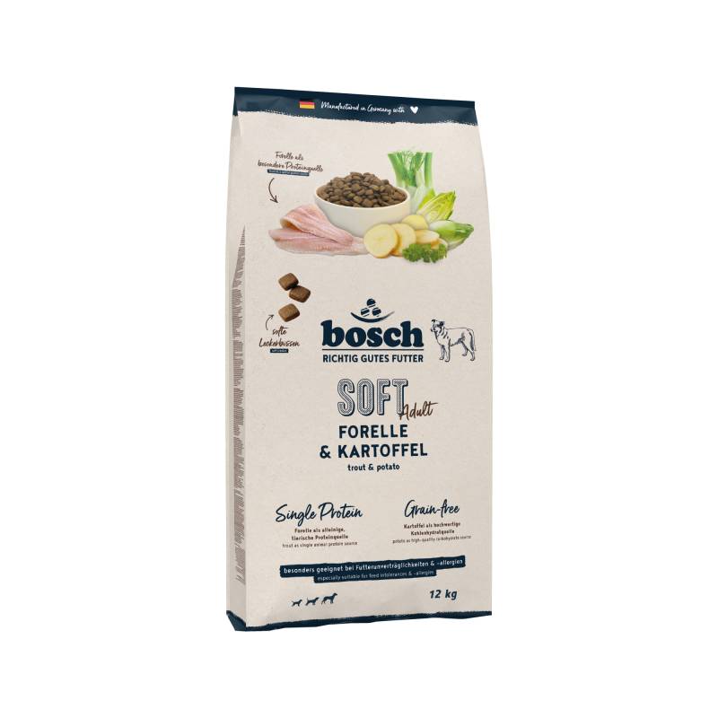 Bosch Soft Adult Hundefutter - Forelle & Kartoffel - 12 kg Bosch Soft Adult Hundefutter - Forelle & Kartoffel - 12 kg von Bosch