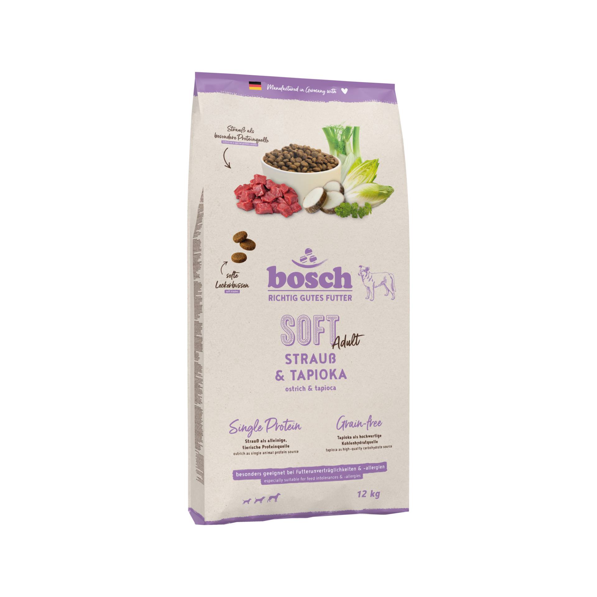Bosch Soft Adult Hundefutter - Strauß & Tapioka - 12 kg Bosch Soft Adult Hundefutter - Strauß & Tapioka - 12 kg von Bosch