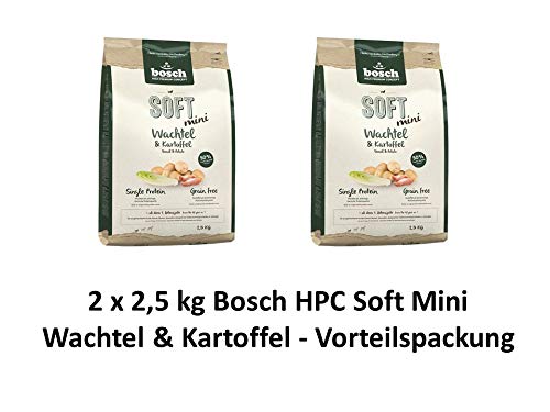 Bosch Soft Mini Wachtel & Kart. | 2 x 2,5kg Hundefutter Vorteilspack von Bosch