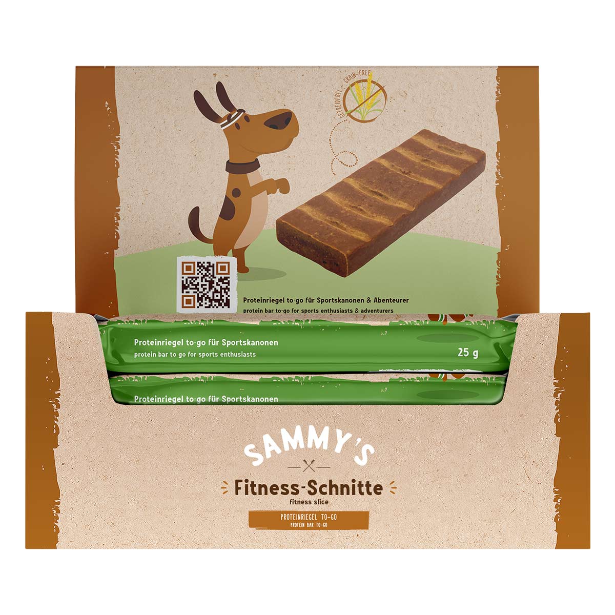 Sammy´s Fitness-Schnitte mit Äpfel & Blaubeeren 4 Riegel von Bosch