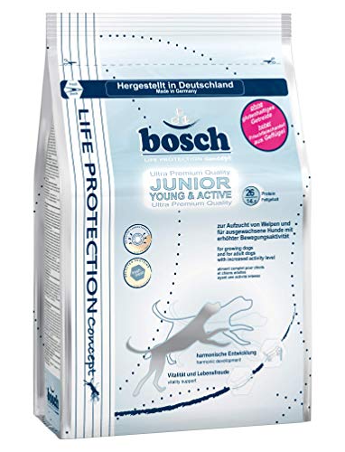 bosch Life Protection Concept | Junior Young & Active | Hundetrockenfutter für Welpen und ausgewachsene Hunde mit erhöhter Bewegungsaktivität | 1 x 12.5 kg von bosch TIERNAHRUNG