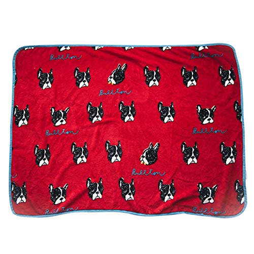 Bosixty Haustier Bettdecke, Katzen Hunde Cartoon Flanell Decke, Multifunktional Notwendige Nap Decke Quilt von Bosixty