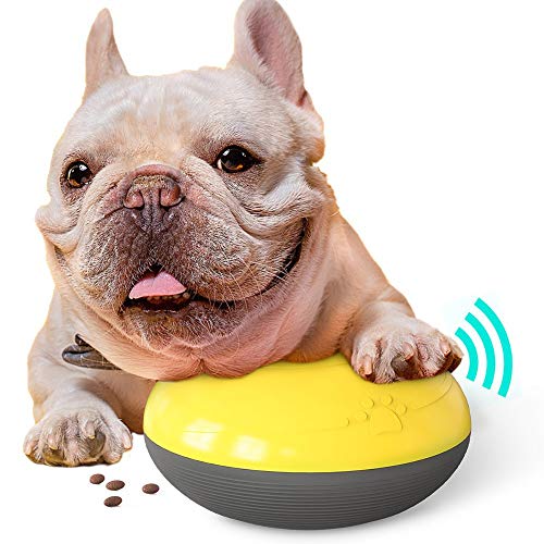 Bosixty Haustier Slow Food Bowl, Hunde Kauen Backenzähne Spielzeug, Hund Gesangsspielzeug Leckage Feeder Sound Ball Puzzle von Bosixty